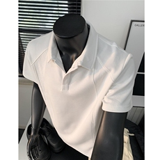 主推重磅POLO衫短袖翻领半袖上衣cleanfit正肩t恤衫H1093特P28，男装T恤，电商A341