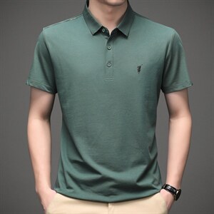 夏季新款短袖t恤男纯色宽松休闲百搭中年男士潮流衣服打底衫男装图片