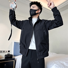 痞帅炸街高级感潮男士外套夹克社会小伙店主风301C-JK14-P98控138，男装夹克，星座301C（原B323）