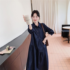 现货原创25秋宽松休闲牛仔连衣裙2C293-Q875-P165-K258，女装连衣裙，2C293