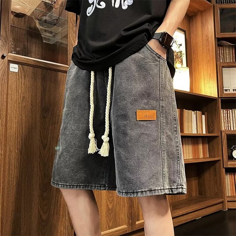 高街水洗牛仔裤男牛仔短裤B803P33,男装牛仔裤,星座1116-2