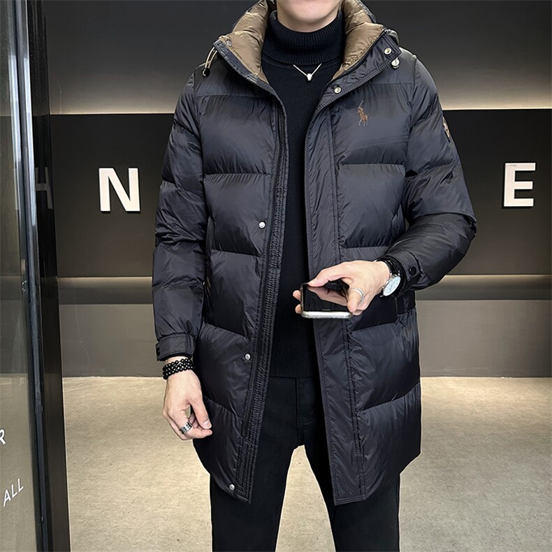 L-4XL9988-P185现货中长款连帽棉衣男,男装棉衣,电商B321-1
