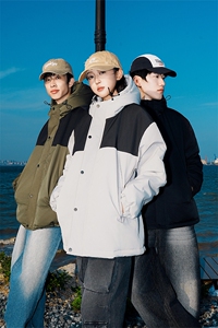 特批多模拼色工装面包服时尚连帽保暖棉衣A247-MY560 特批85图片