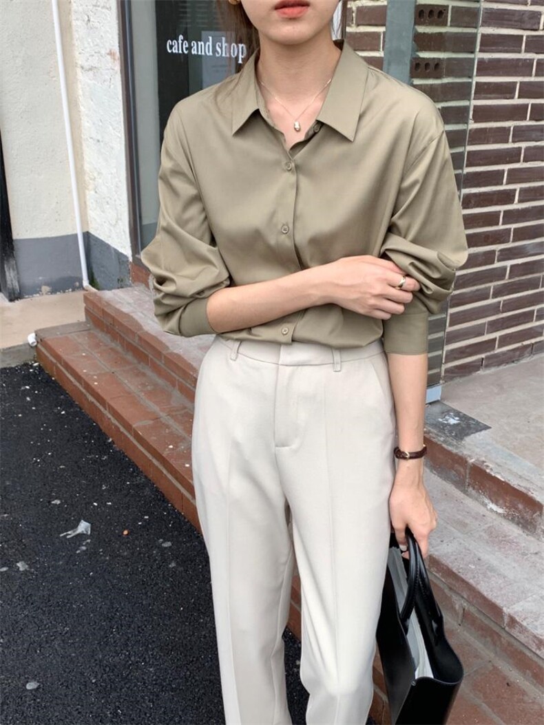 〖现货〗西装裤秋冬新款九分高腰直筒款，女装休闲裤，炽元素