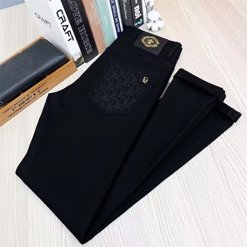 1506-1/KH1261/P45修身小脚裤高档黑色长裤潮牌轻奢百搭弹力裤男,男装休闲裤,星座1506-1