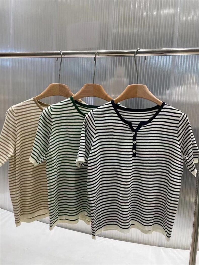 《DAVIDA》现货!韩版简约条纹减龄针织衫，其它，DAVIDA