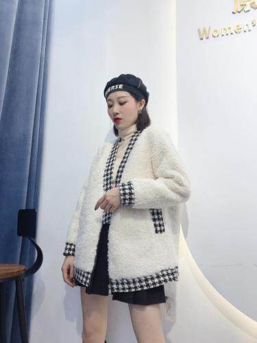 冬季新款欧版羊羔毛外套，女装，琼卿格