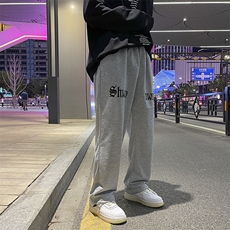 男青春流行直筒运动裤潮休闲裤带字母K2135P25，男装休闲裤，星座1116-2