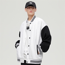 春秋季棒球服外套ins潮情侣学生休闲针织夹克可二次开发DF32-P75，男装夹克，电商B306