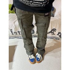【有货】军绿色绑带工装裤男潮牌美式高街vibe裤子直筒D713LL-P60，男装休闲裤，星座1007（原301D）