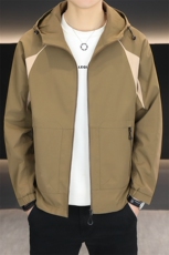 秋季夹克三防面料连帽外套型男商务休闲百搭青年外套男N9812-P135，男装夹克，星座310B-3