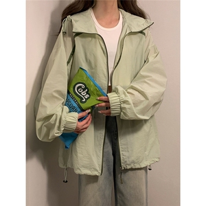 1中性风黄灯连帽滚边设计大码M-5XL潮牌防晒服男FS77005P45控68图片