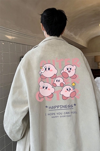 麂皮绒夹克男大码立领褂子外套JK85310-P68 加绒款-P78图片