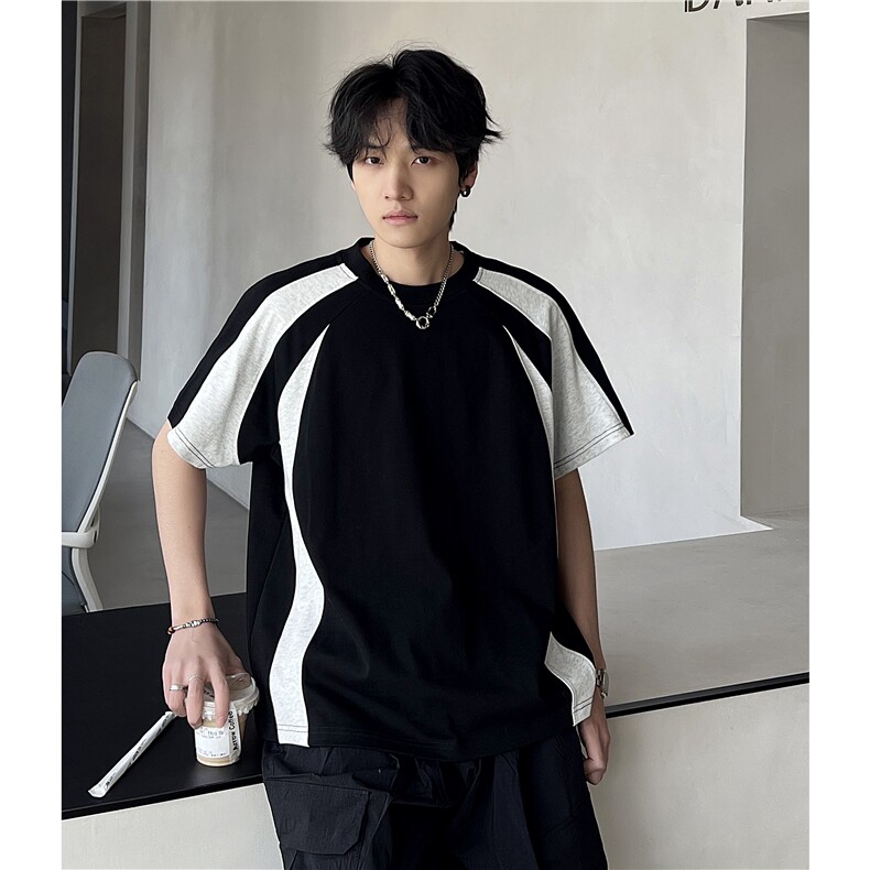 2026主推款速干抗菌拼接插肩袖短袖T恤男女DT120-特P30，男装T恤，电商C307