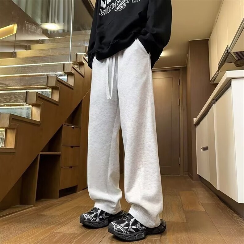 【002】卫裤加绒加厚宽松直筒裤休闲拖运动裤A079-S50-P36,男装休闲裤,电商A079