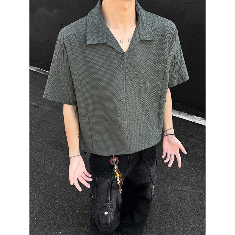 夏季新款男女同款短袖套头衬衣外套XZ102B-1-T2552P30,男装T恤,星座102B-1
