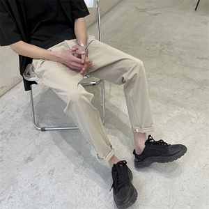 轻熟风夏季薄款宽松休闲裤 垂感顺滑9分西裤男装1412-2/5078/P58图片