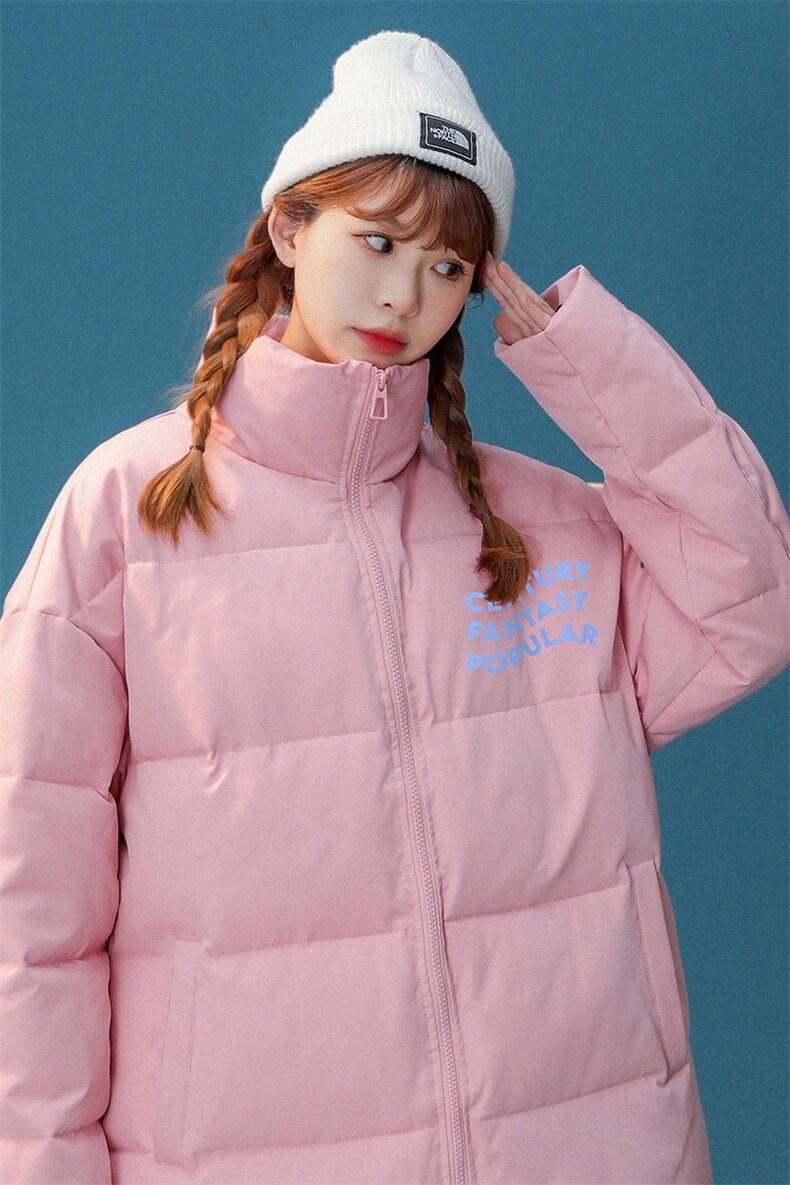 中性风22冬季新品港风字母印花立领棉服TPMY59P65控99特批无差价,男装棉衣,A247A