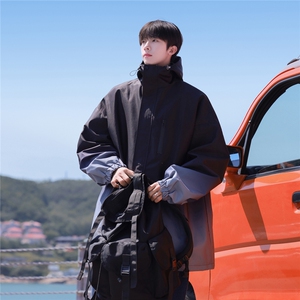 1港风山系防水冲锋衣渐变色夹克男：聚酯纤维JK77088P85控128图片