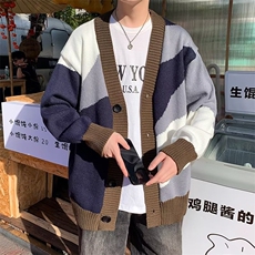 美式圆领毛衣男慵懒风休闲针织衫X7028P48，男装针织衫/毛衣，星座1116-2
