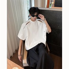 夏季美式高街ins解构短袖T桖货号TX25178P45，男装T恤，电商A063