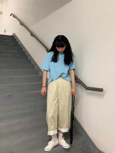 【现货】韩版森系休闲裤，女装休闲裤，淳·清雅秀