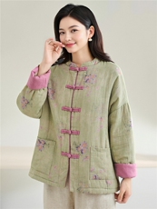 2025冬装新款修身保暖时尚菱形格连帽个性女士棉服外套，女装棉衣/棉服，江忆布依