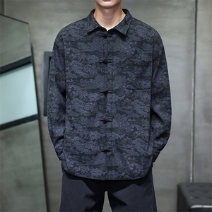 2026春装新款 灯芯绒 清明上河图 风盘扣唐装汉服 2535-P60图片