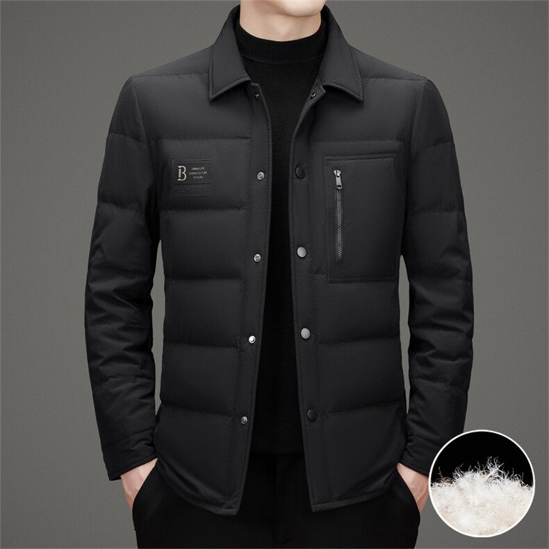 现货新标90绒中青年轻薄羽绒服外套男士秋冬时尚羽绒服夹克,男装夹克,钱塘723