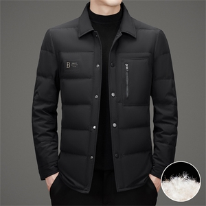现货新标90绒中青年轻薄羽绒服外套男士秋冬时尚羽绒服夹克图片