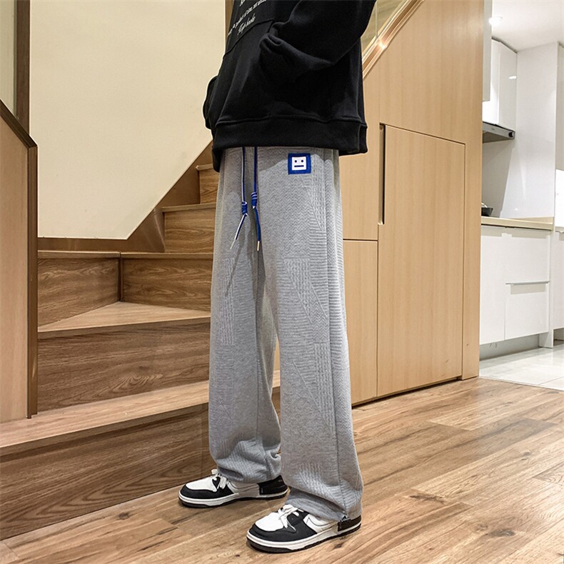 K3199-P45秋装港风潮牌美式男女情侣宽松抽绳束脚运动休闲卫裤,男装休闲裤,电商A009A（原A058A）