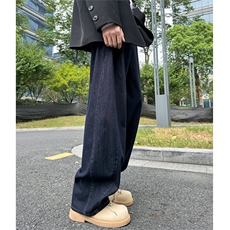 牛仔裤男士韩版潮流高街帅气百搭宽松2024秋冬ins长裤RK2208-P55，男装牛仔裤，星座412-2