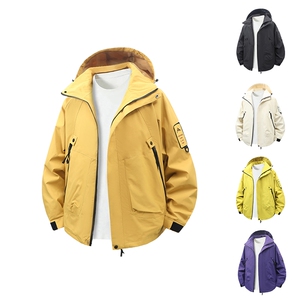 25新款男士山系风连帽工装外套冲锋衣男女防风户外登山服2518-P40图片