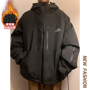 24冬休闲户外双板防水滑雪服男大码加棉加厚保暖中性风M77-P160