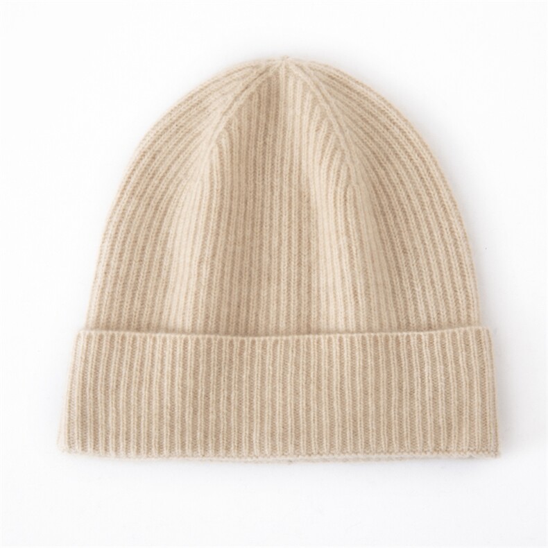 2025年春季新款百搭女士双股加厚保暖帽，帽子，窄众羊绒