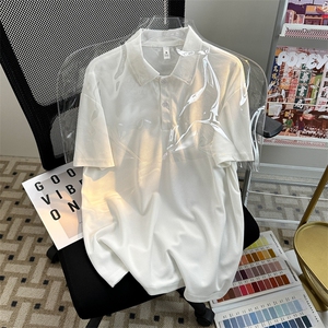 PL9001-P20-控39-大量现货POLO衫男短袖T恤潮牌纯色翻领透气网眼图片