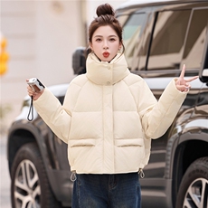 时尚短款羽绒服女2025冬季新款高级感立领保暖90白鸭绒外套，女装羽绒服，姿衣坊