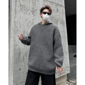 美式复古亨利领毛衣男款冬季慵懒风高级感针织衫外套Y602/P58图片