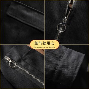 春秋季休闲工装夹克男士韩版宽松潮流百搭港风外套潮WT7781-P65图片