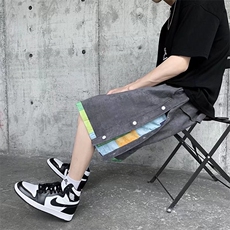 男春季潮流时尚休闲短裤高腰排扣短裤D0013P28，男装休闲裤，星座1116-2