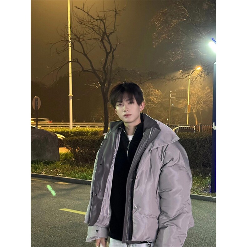【有货】假两件棉服宽松百搭面包服棉衣外套MY9094特P150,男装棉衣,星座908-1