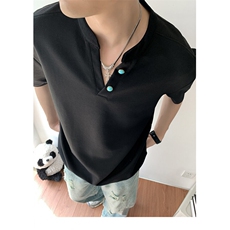 t恤男生美式短袖夏季潮牌五分袖T0140-P48，男装T恤，星座308B-2