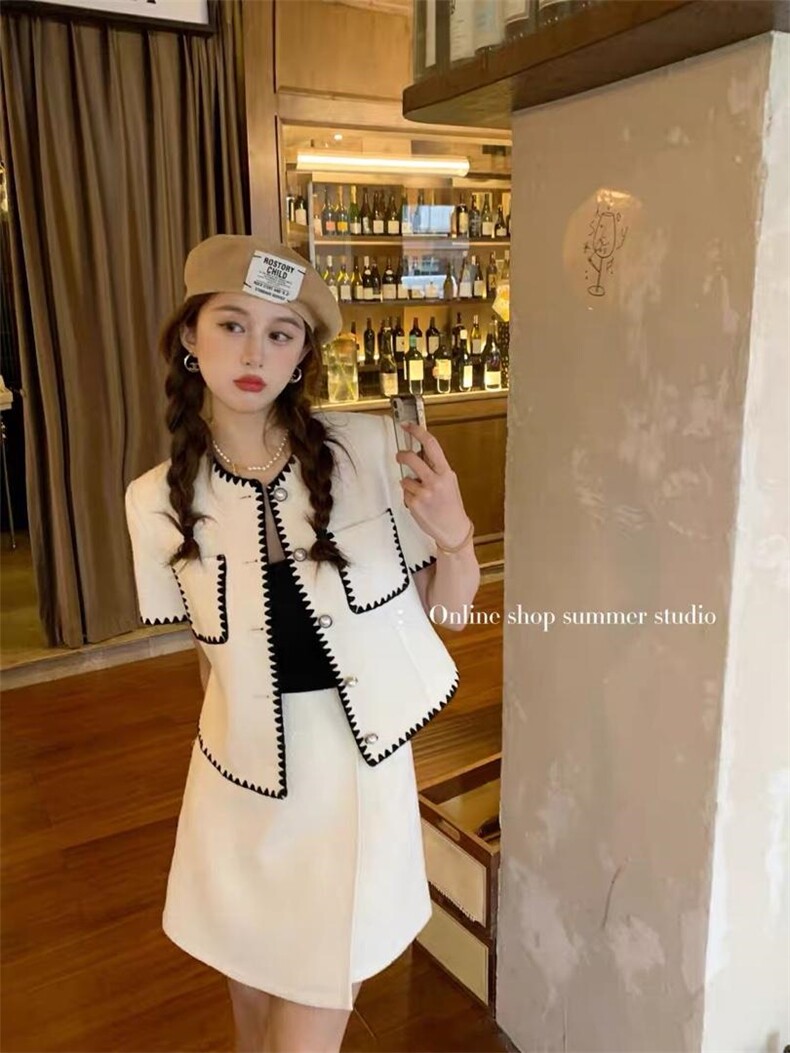 现货小香套装，女装职业装，F/TU