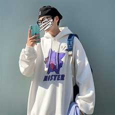 WY2087-P40纯棉连帽卫衣男大码运动帽衫宽松薄外套男，男装卫衣，电商A040
