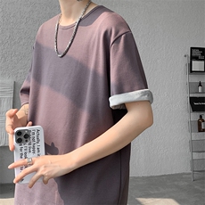 8XL-M冬季短袖男加绒加厚T恤内搭打底衫半袖打底上衣DX327P35控48，男装T恤，电商D206-1