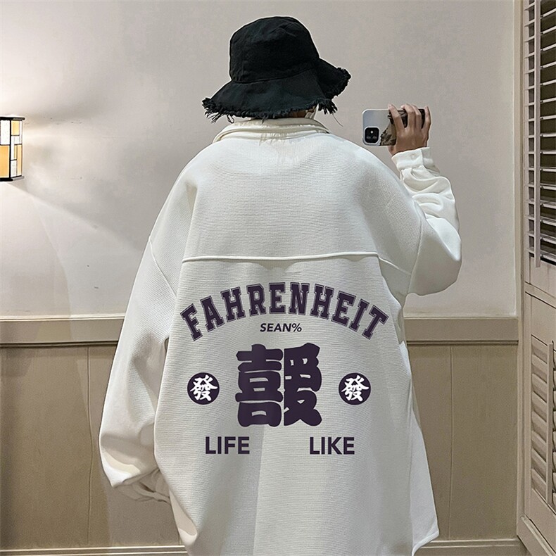 控58加厚加绒衬衫男大码长袖衬衣男外套 HC79256-P38 加绒款-P48图片