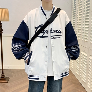 春季开衫夹克男宽松薄款棒球服外套 122P70图片