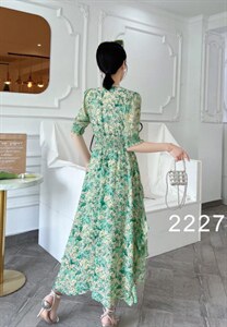【现货】2022夏季新款 韩版碎花雪纺连衣裙图片