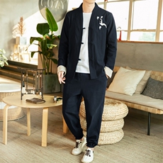 风唐装盘扣夹克男中式居士服宽松大码汉服套装男装 A820-P115,男装夹克,钱塘788(原4013),钱塘大厦 风唐装盘扣夹克男中式居士服宽松大码汉服套装男装 A820-P115,男装夹克,钱塘788(原4013),钱塘大厦