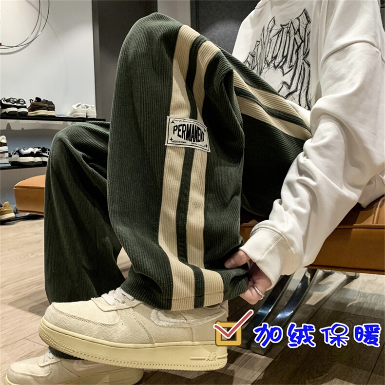 加绒加绒加厚保暖休闲裤男大码裤子男拖地裤,男装卫裤,电商D229A